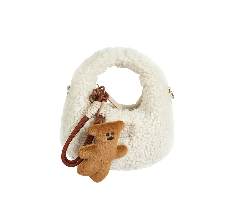 Cute Plush Tilt Bear Charm - Huakoa