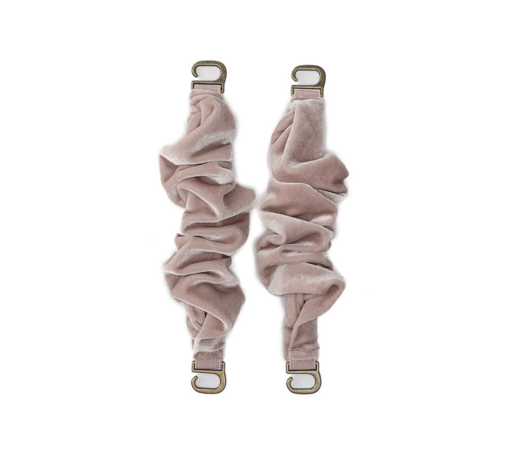 Slippers Removable Elastic Metal Connection Velvet Strap - Huakoa