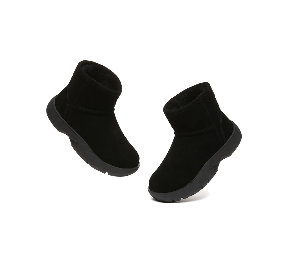 Sheepskin Wool Ankle Chunky Mini Classic Boots Salma