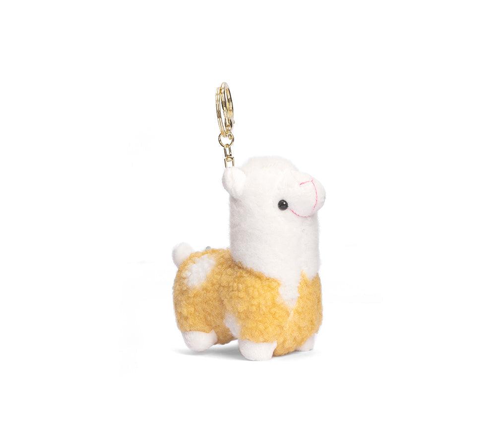 Cute Plush Alpaca Keyring - Huakoa