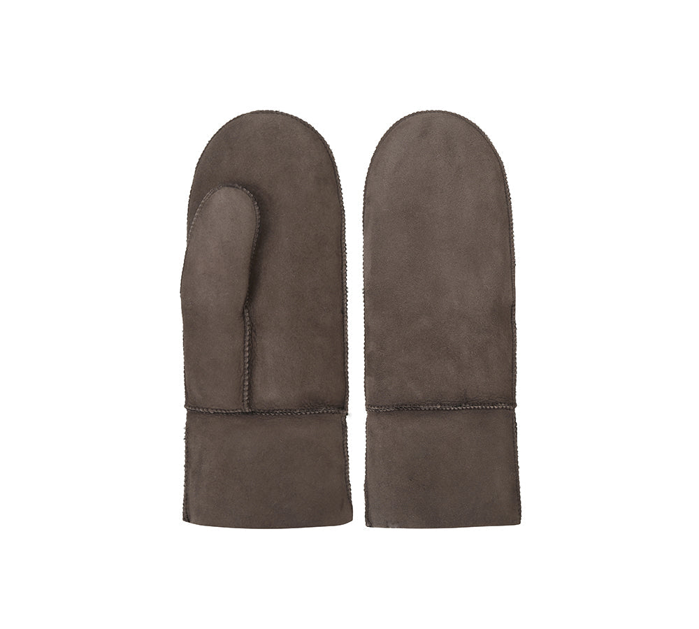 Fluffy Sheepskin Wool Mittens