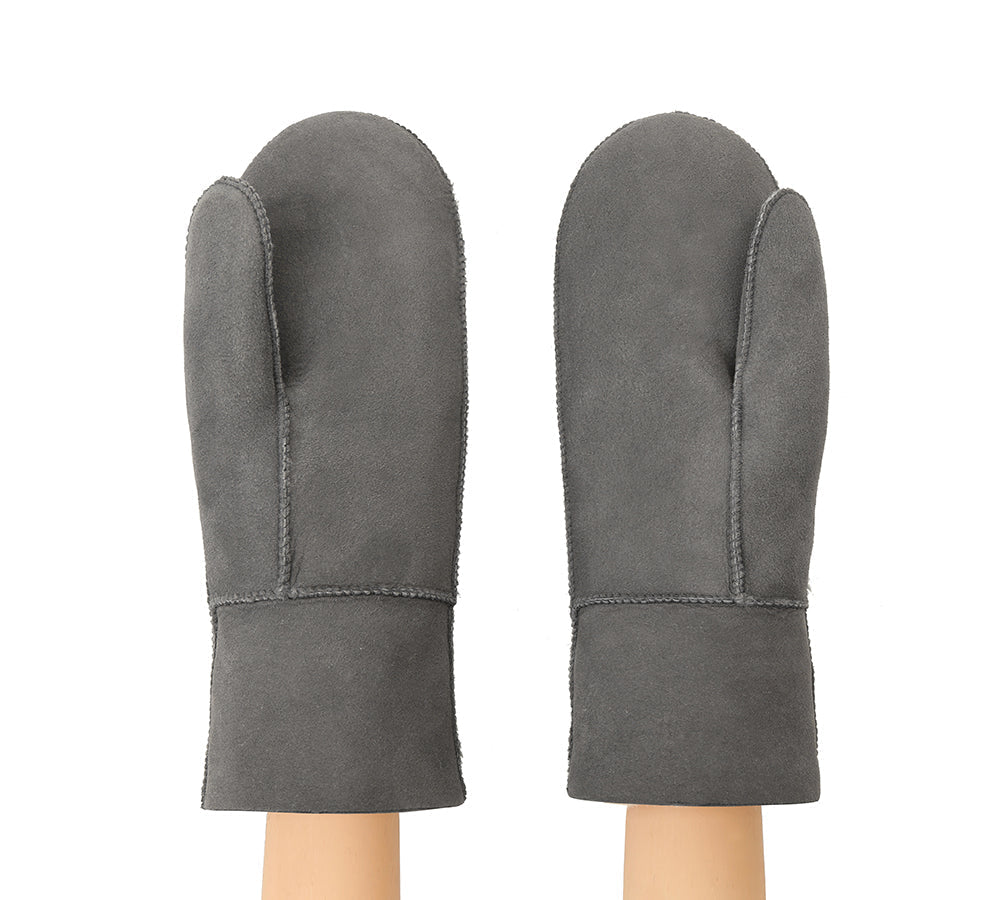 Fluffy Sheepskin Wool Mittens