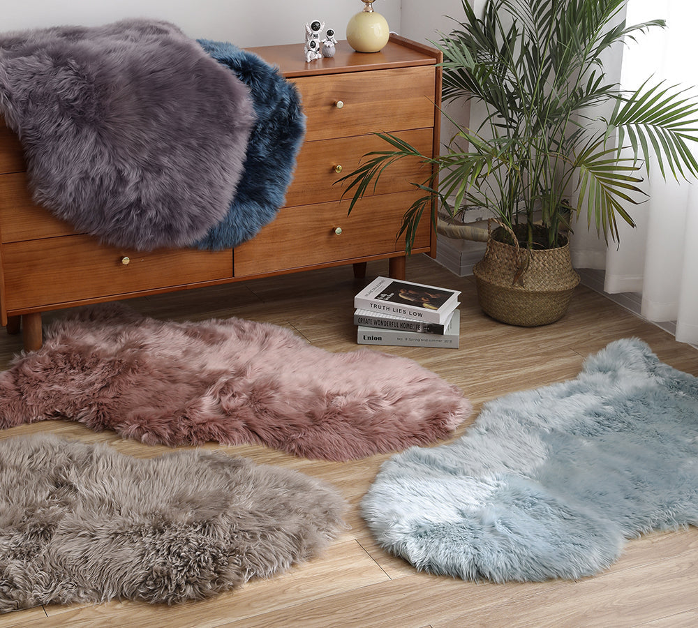 Premium Australian Coloured Sheepskin Rug 105cm