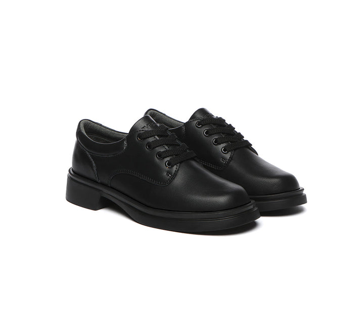 Senior Lace Up School Shoes - Huakoa