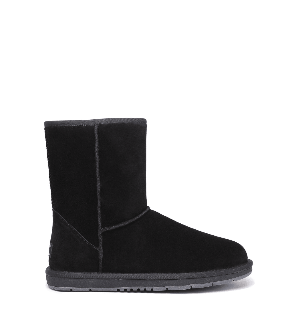 Short Classic Suede Boots - Huakoa