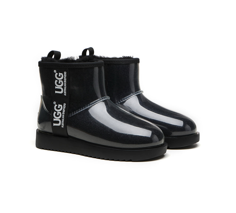 Clear Waterproof and Shearling Classic Boots