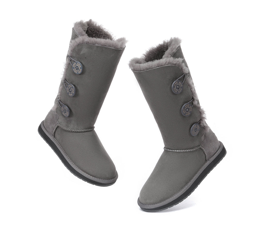 Tall Button Boots