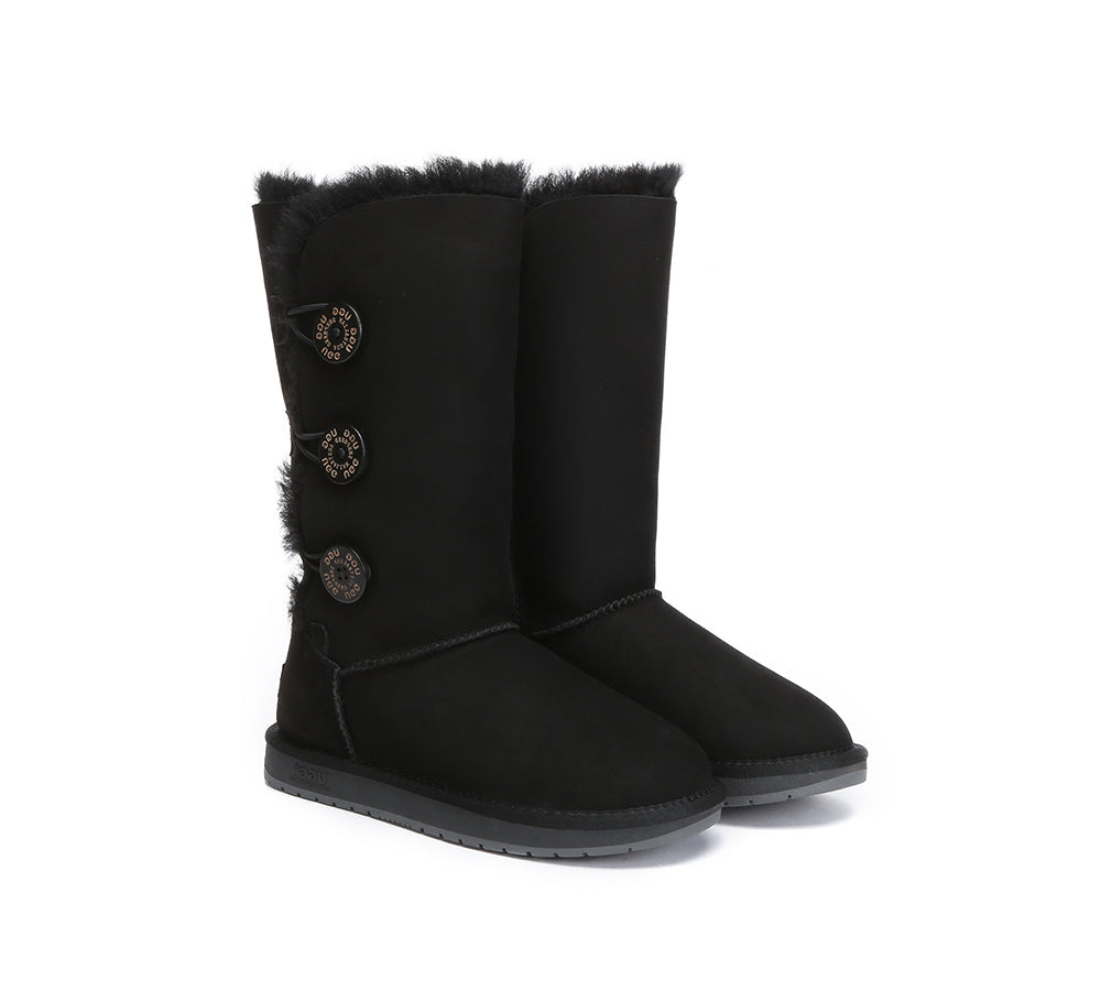 Tall Button Boots