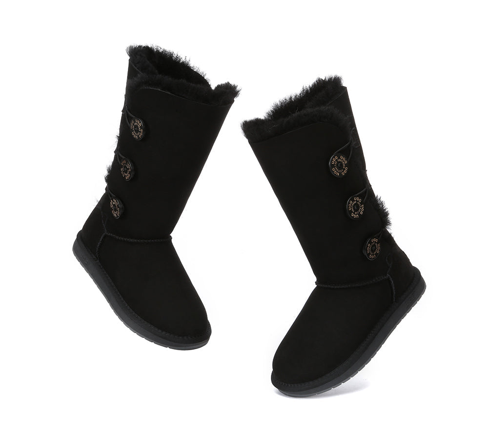 Tall Button Boots