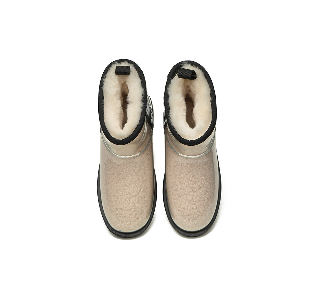 Clear Waterproof and Shearling Classic Boots
