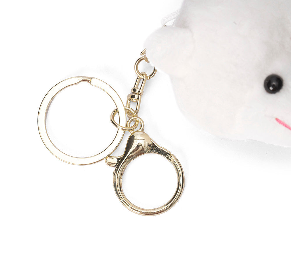 Cute Plush Alpaca Keyring