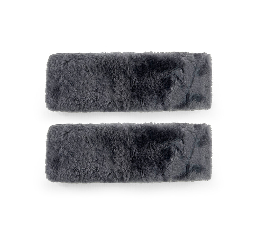Premium Lambskin Car Seat Safety Belt Cover Shoulder Pad
